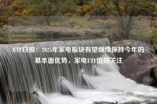 ETF日报：2025年家电板块有望继续保持今年的基本面优势，家电ETF值得关注