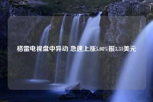 格雷电视盘中异动 急速上涨5.08%报3.31美元