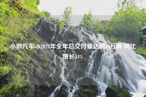 小鹏汽车-W2024年全年总交付量达到19万辆 同比增长34%